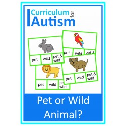 Pets or Wild Animals Clip Cards